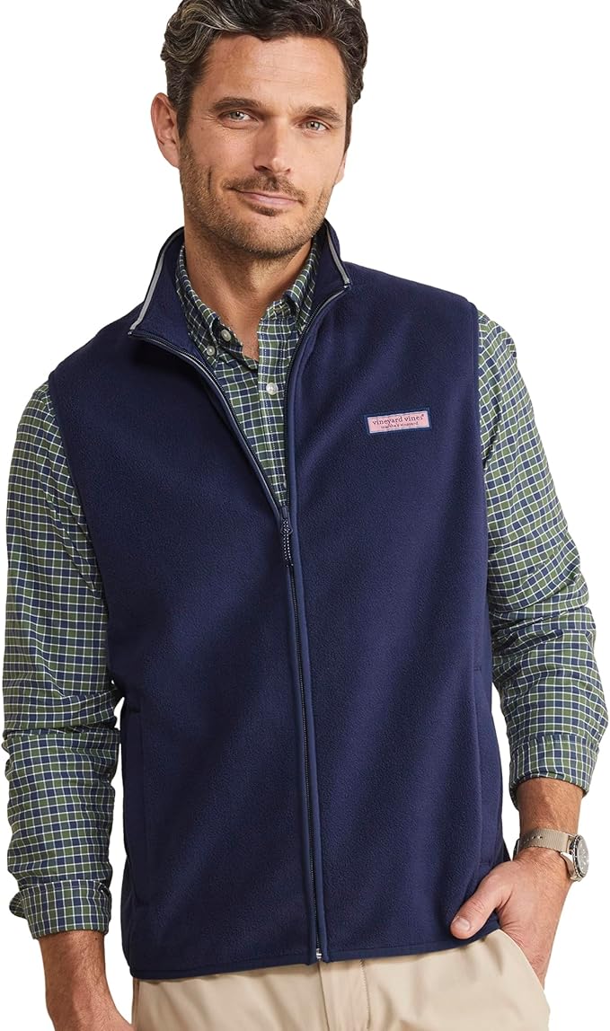 Harbor Fleece Vest in Nautical Navy