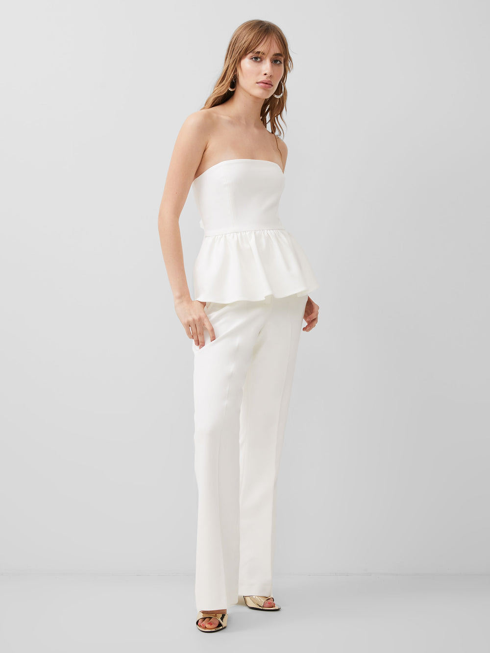 Strapless Peplum Top - Madison's Niche 