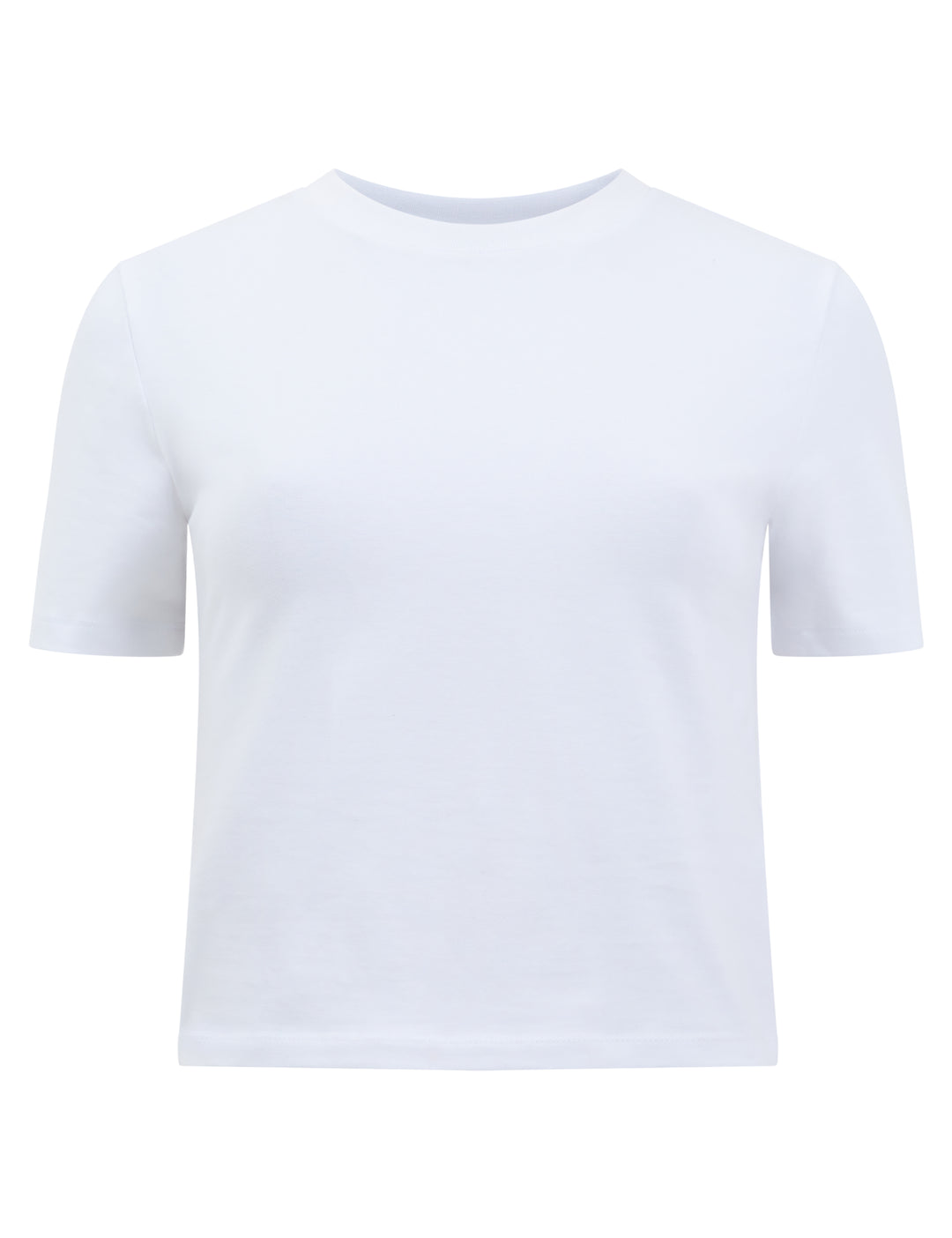 Rallie Cotton Crew Tee in White - Madison's Niche 