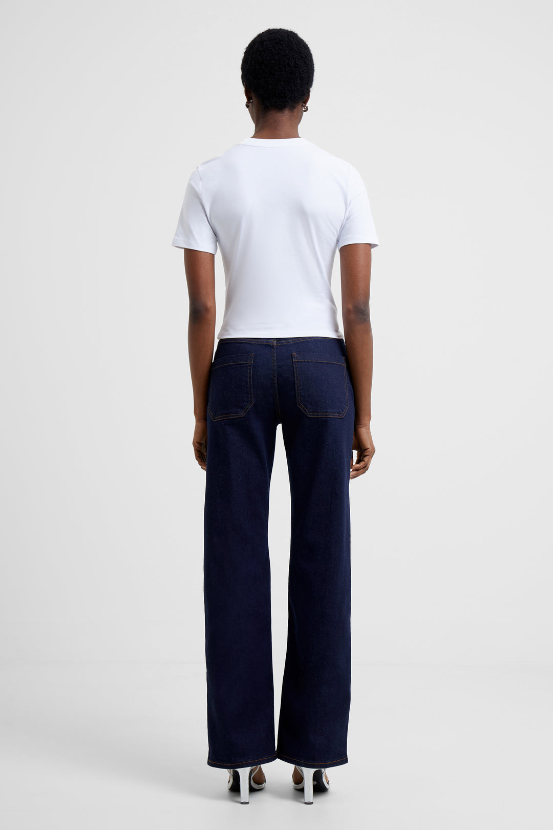 Rallie Cotton Crew Tee in White - Madison's Niche 