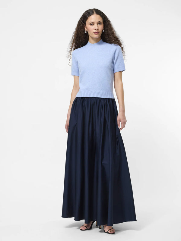Sateen Weave Cotton Maxi Skirt Madison's Niche 