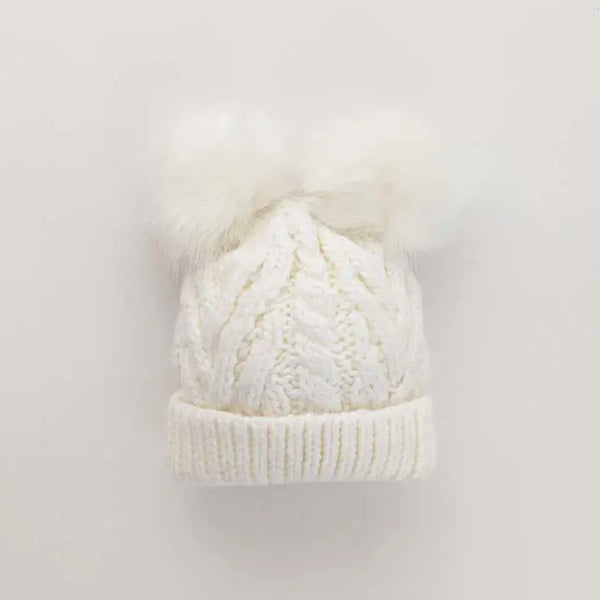 Winter White Flutter Beanie Madison's Niche 