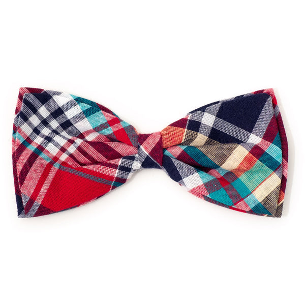 Red Plaid Bow Tie Madison's Niche 
