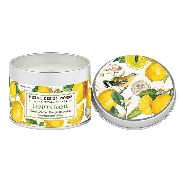 Lemon Basil Candle Tin Madison's Niche 