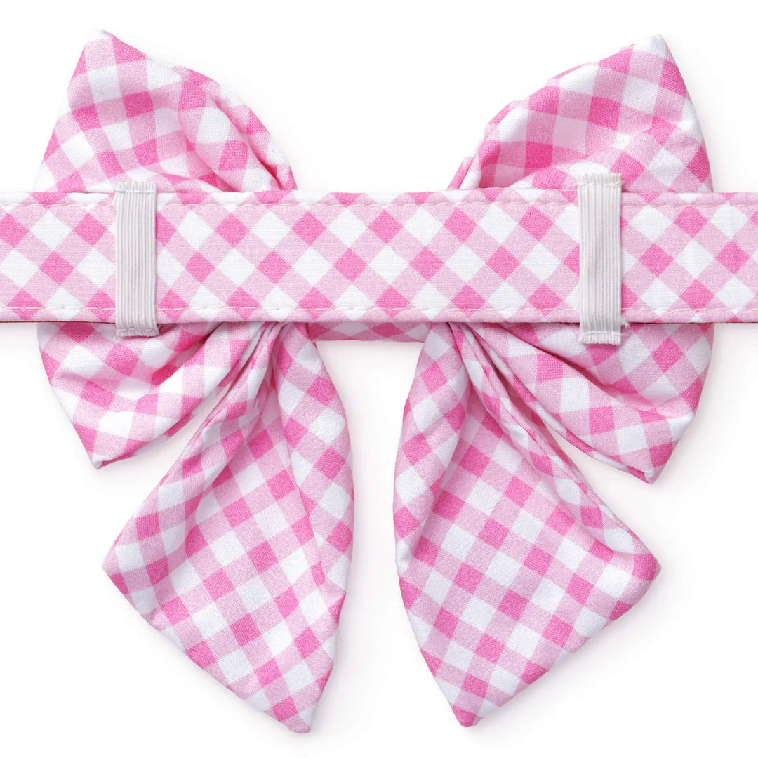 Hot Pink Gingham Lady Bow