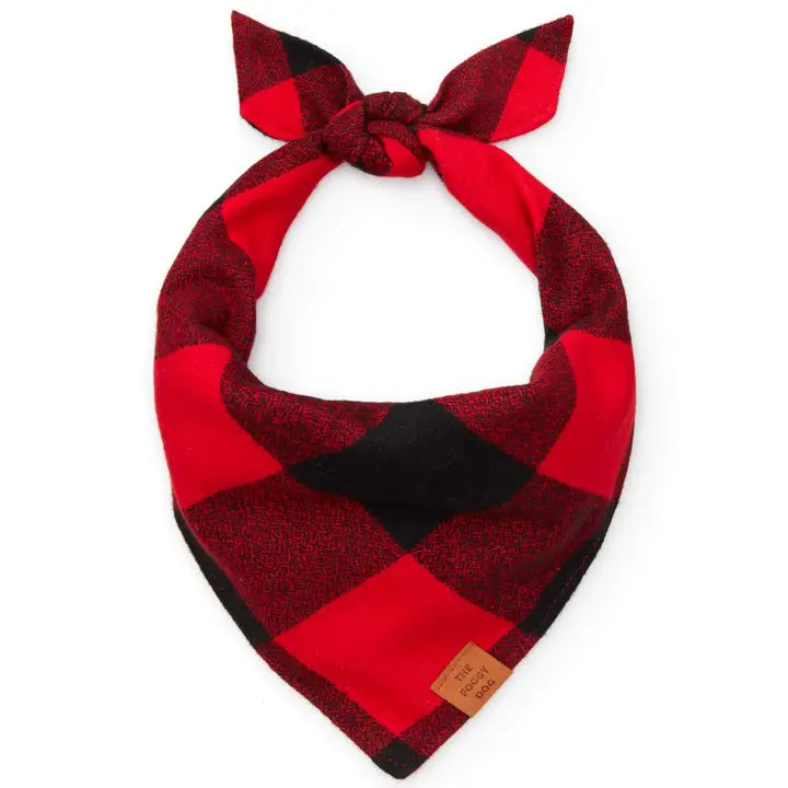 Red & Black Buffalo Bandana - Madison's Niche 