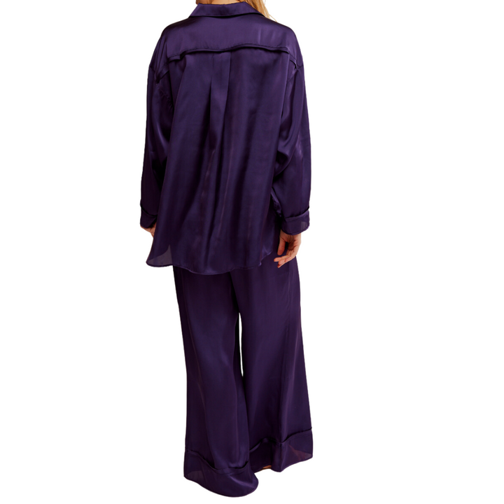 Dreamy Days Pajama Set in Grape - Madison's Niche 
