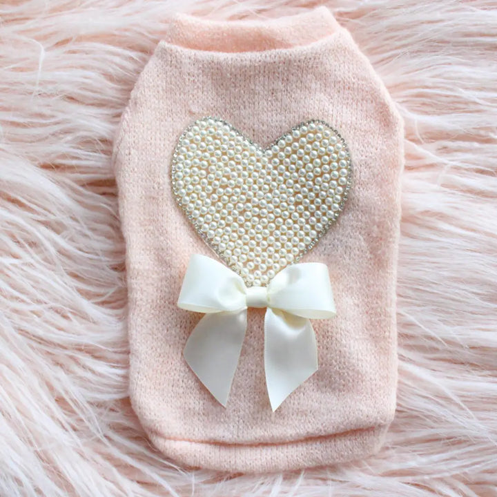 Pearl Heart Sweater - Madison's Niche 