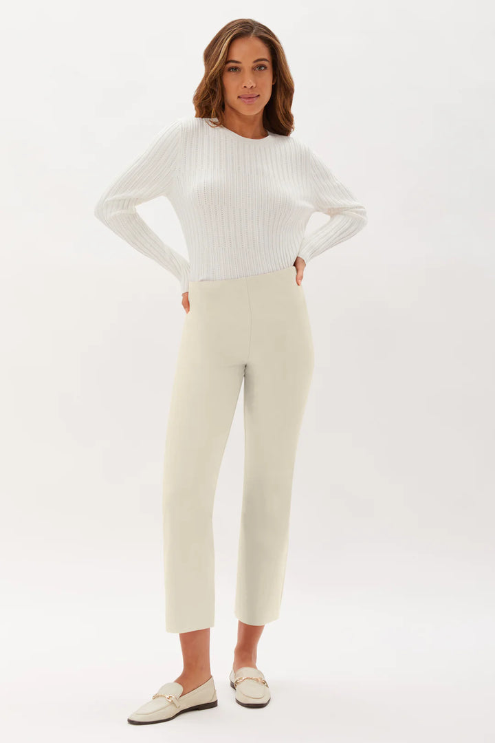 Prince Crop Flare Pant in Natural - Madison's Niche 