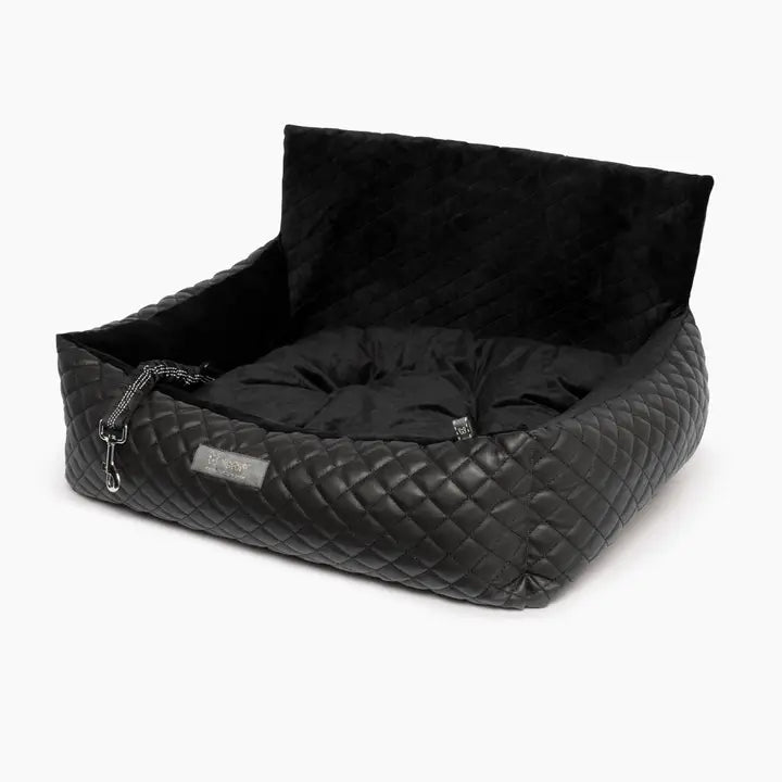 Quilted Vegan Leather Car Seat