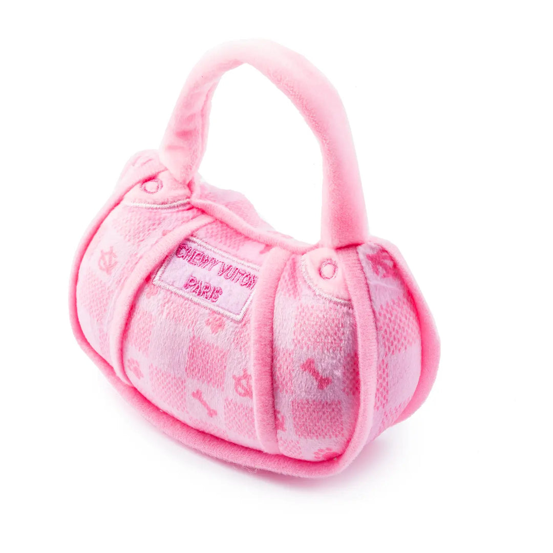 Pink Check Chewy Vuiton Handbag