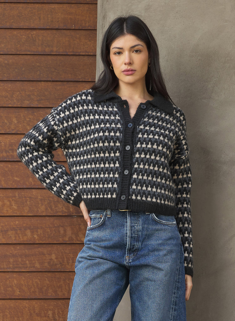 Atla Cardigan in Black | Madison's Niche