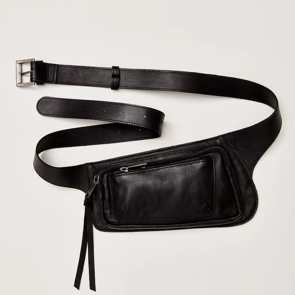 Avalon Leather Sling in Black Leather Madison's Niche 