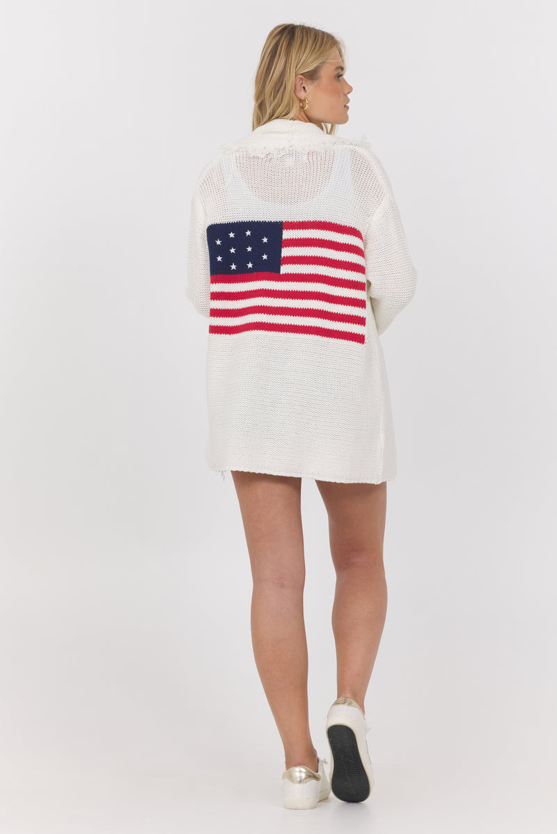 White Flag Cardigan