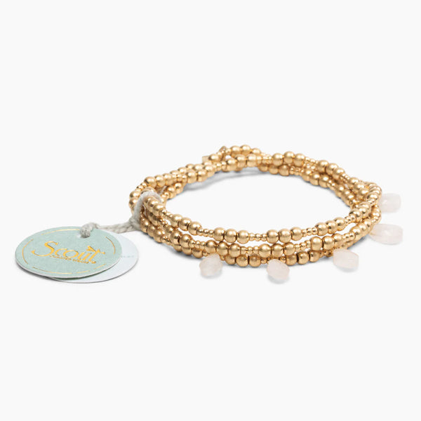 Metal Wrap Bracelet- Rose Madison's Niche 