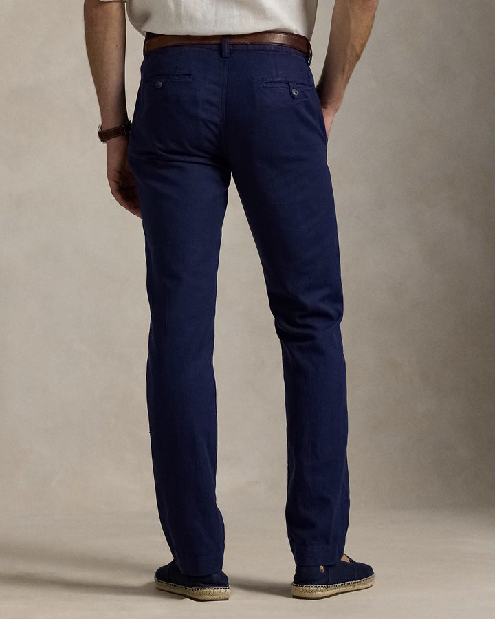 Bedford Straight Fit Linen-Cotton Pant