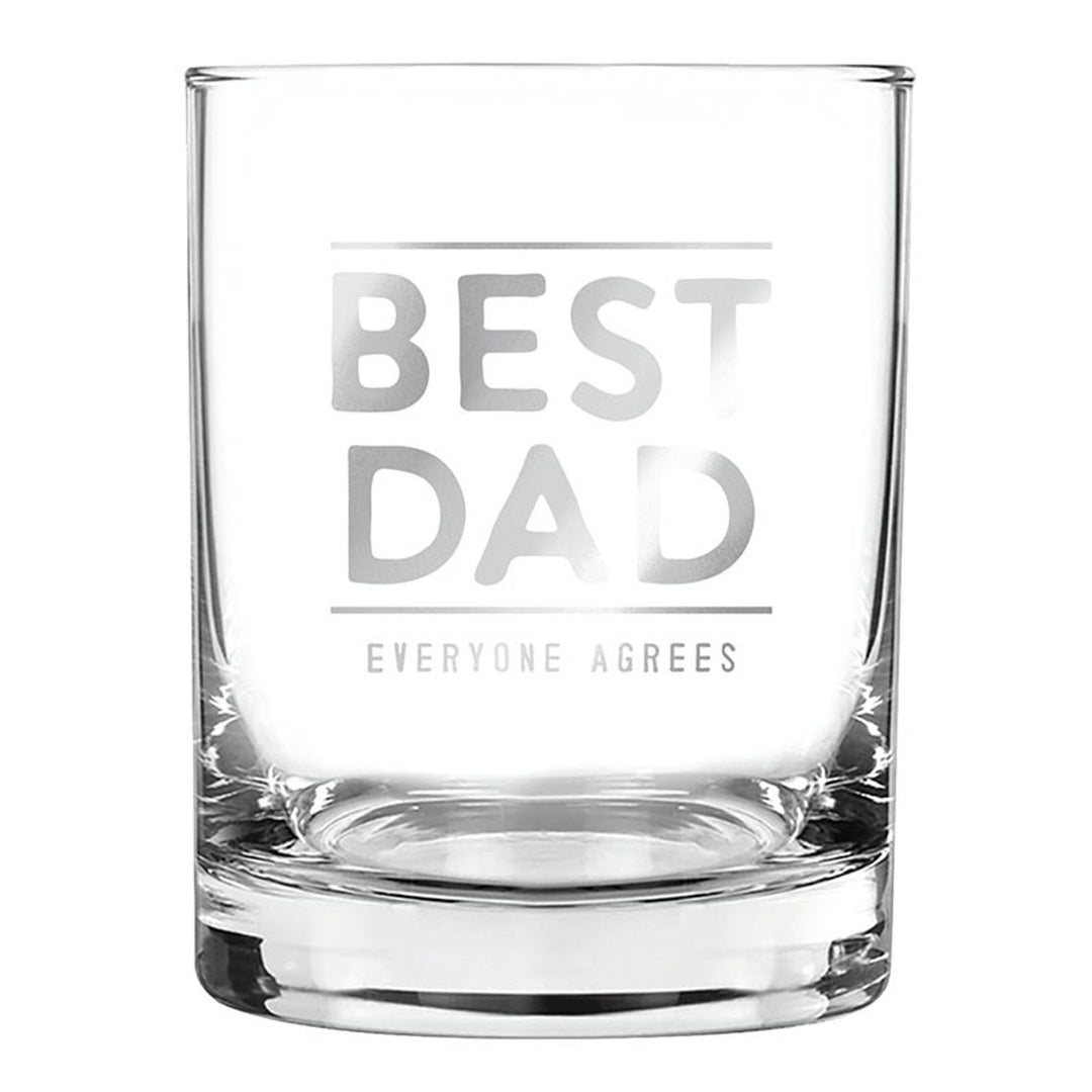 Best Dad Old Fashion Glass