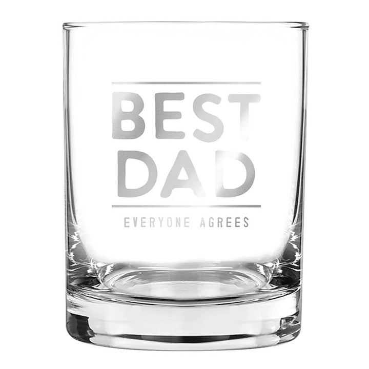 Best Dad Old Fashion Glass