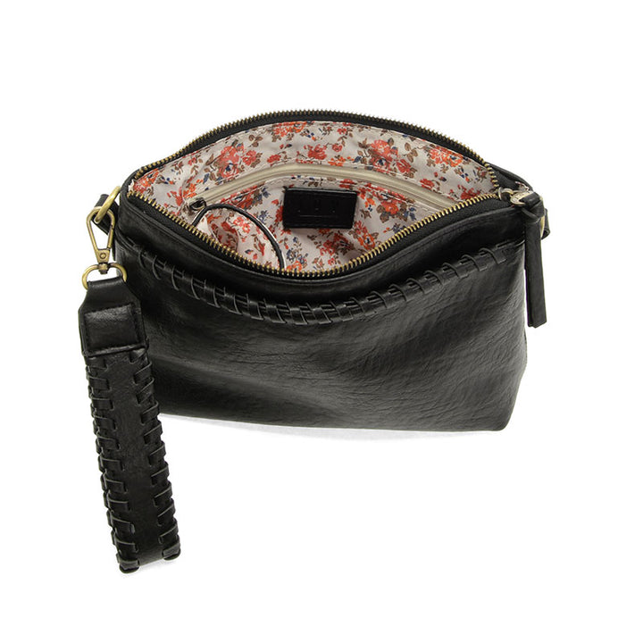 Black Oakley Whipstitch Wristlet