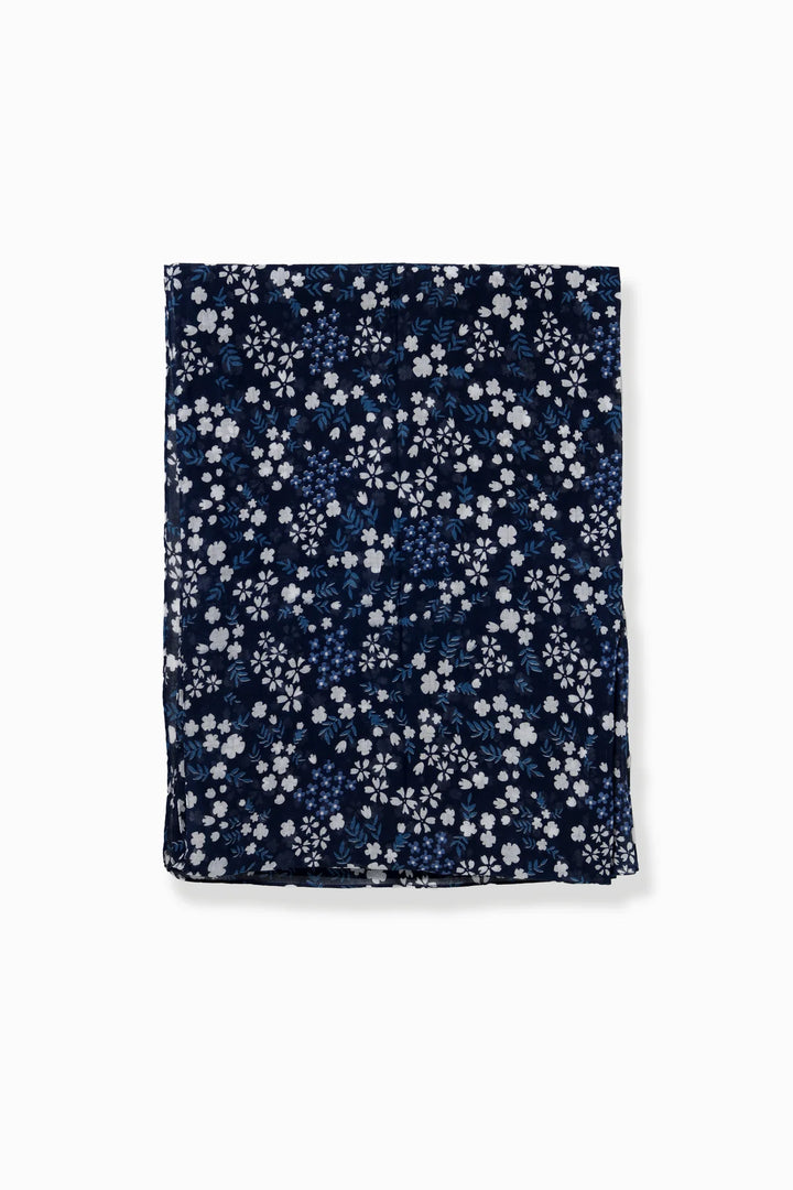 Blue Sakura Long Scarf