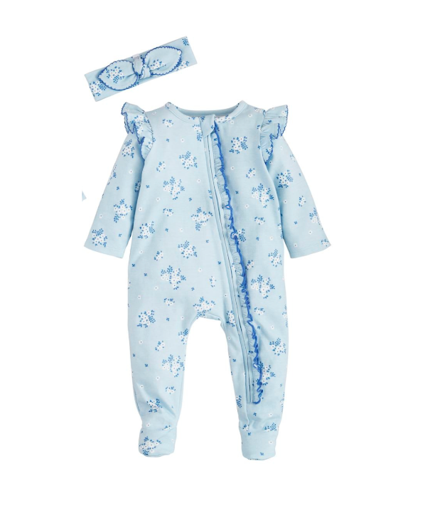 Ditsy Blue Floral Sleeper