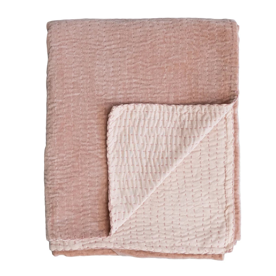 Madison's Niche Kantha Stitch Throw - Thumbnail 2