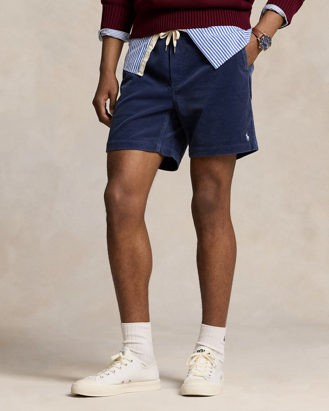 Boston Navy Polo Prepster Corduroy Short