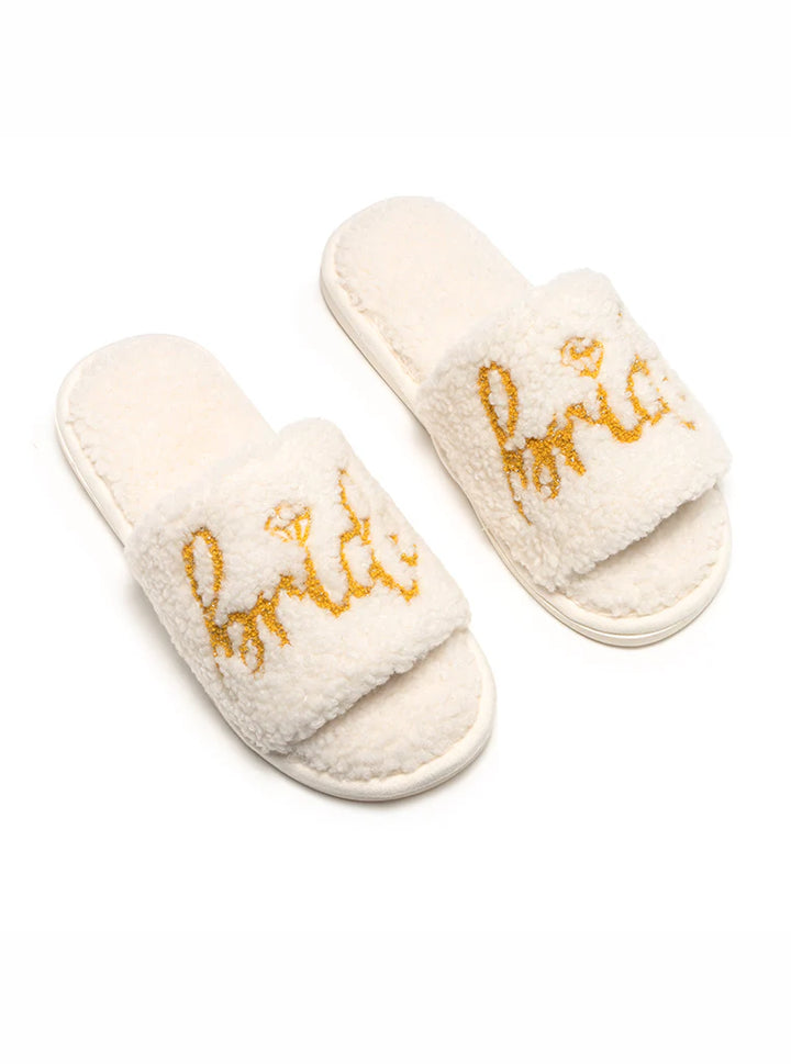 Bride Slide Slippers