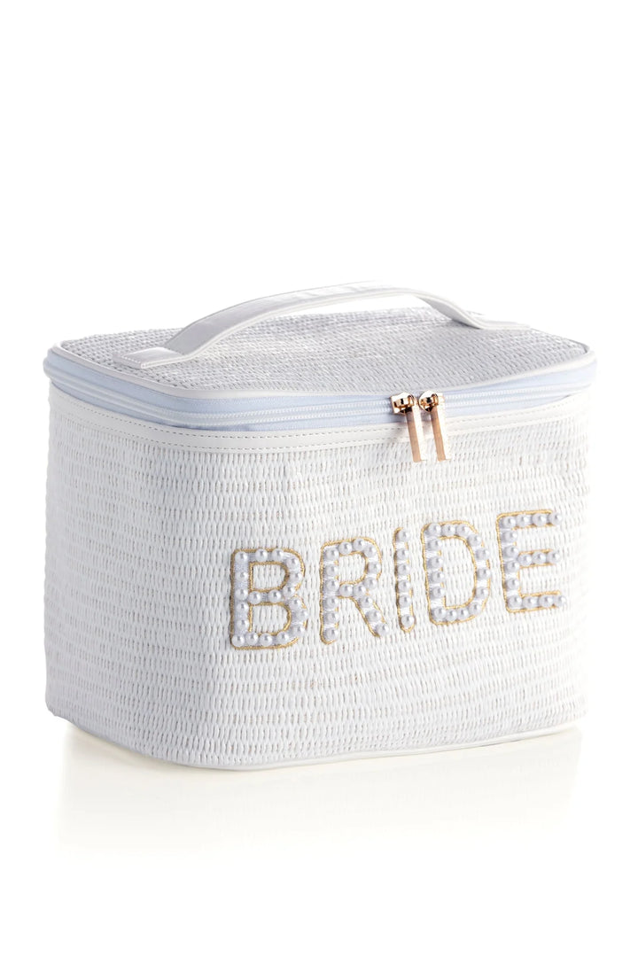"Bride" Cosmetic Case in White