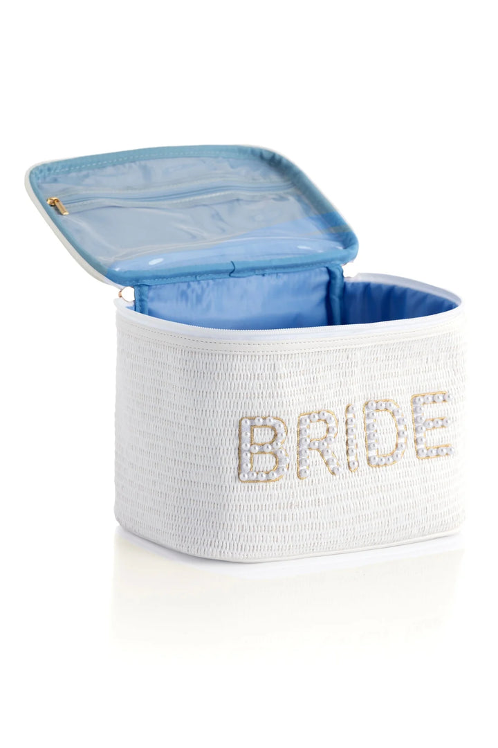 "Bride" Cosmetic Case in White