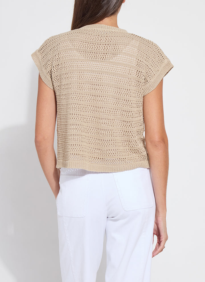 Brisa Linen Mesh Cardigan