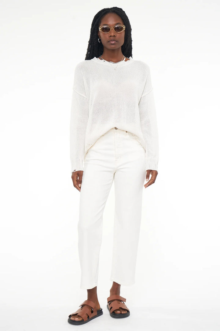 Cassie Crop in Sand Vintage - Madison's Niche 