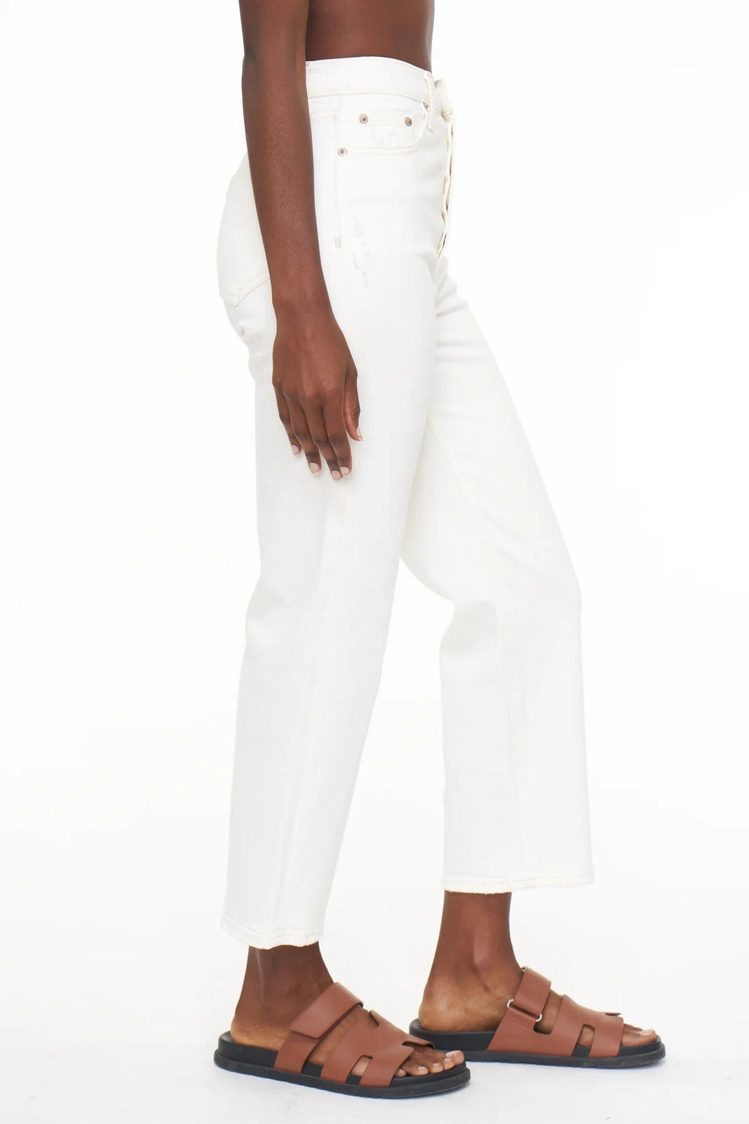 Cassie Crop in Sand Vintage - Madison's Niche 