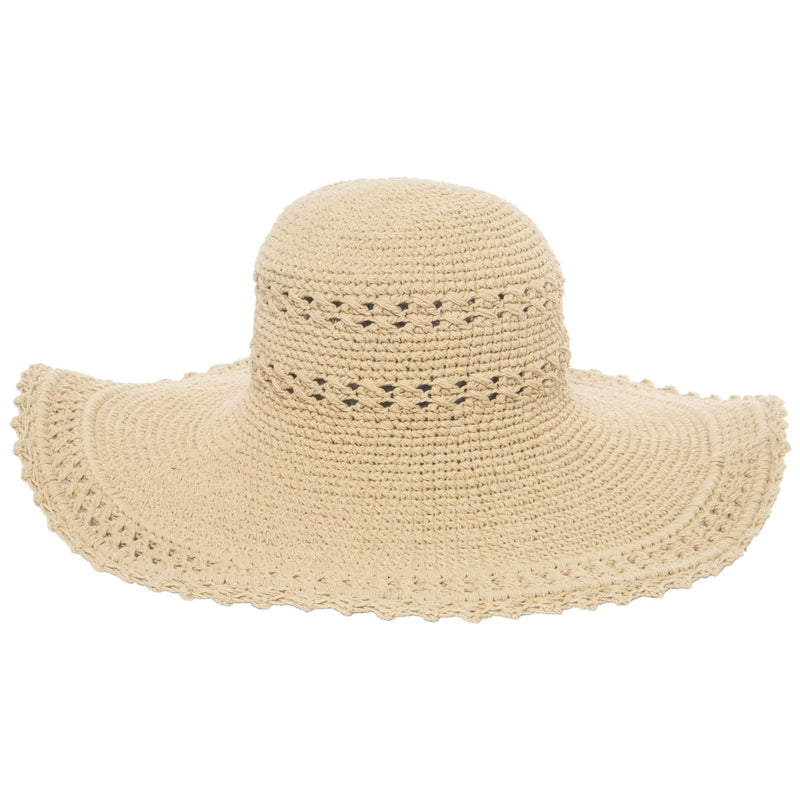 Crochet Scallop Brim Hat - Madison's Niche 