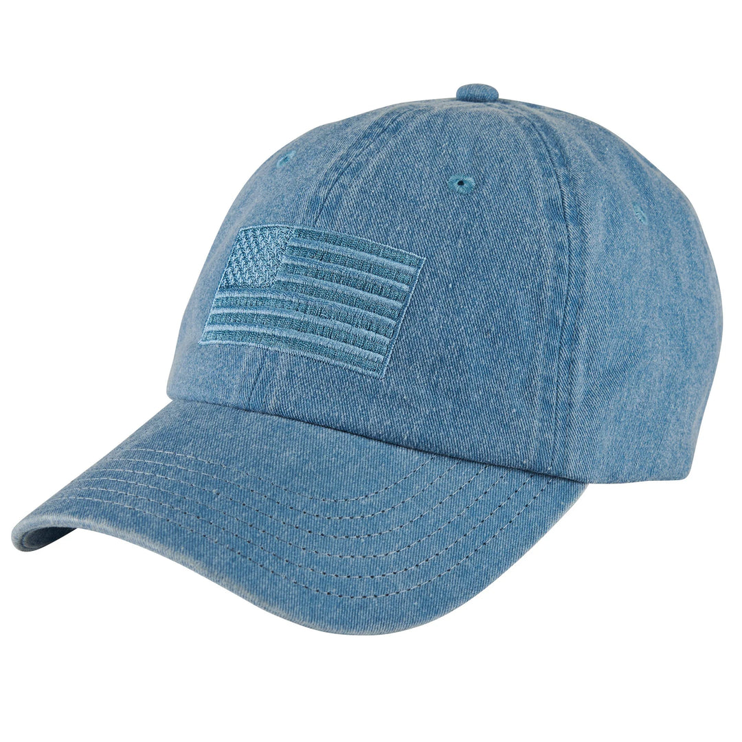 American Flag Denim Cap - Madison's Niche 
