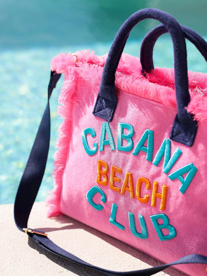 "Cabana Beach Club" Tote in Pink