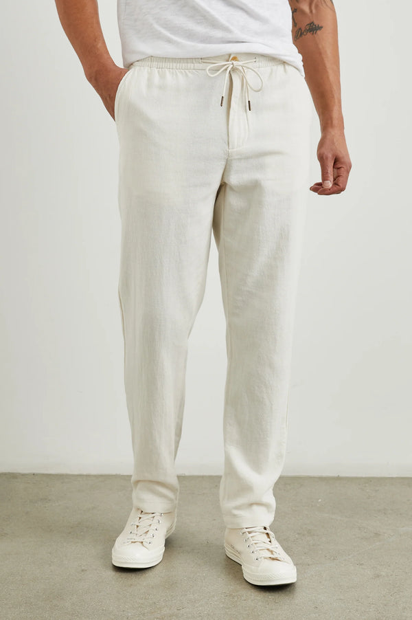 Callum Pant in Ecru Madison's Niche 