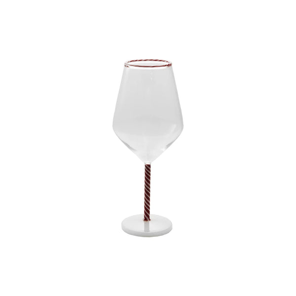 Candy Stripe Wine Glass Madison's Niche 