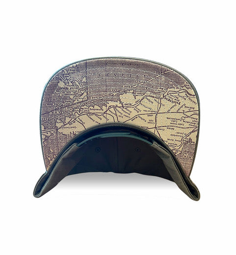 Map Under Brim Hat