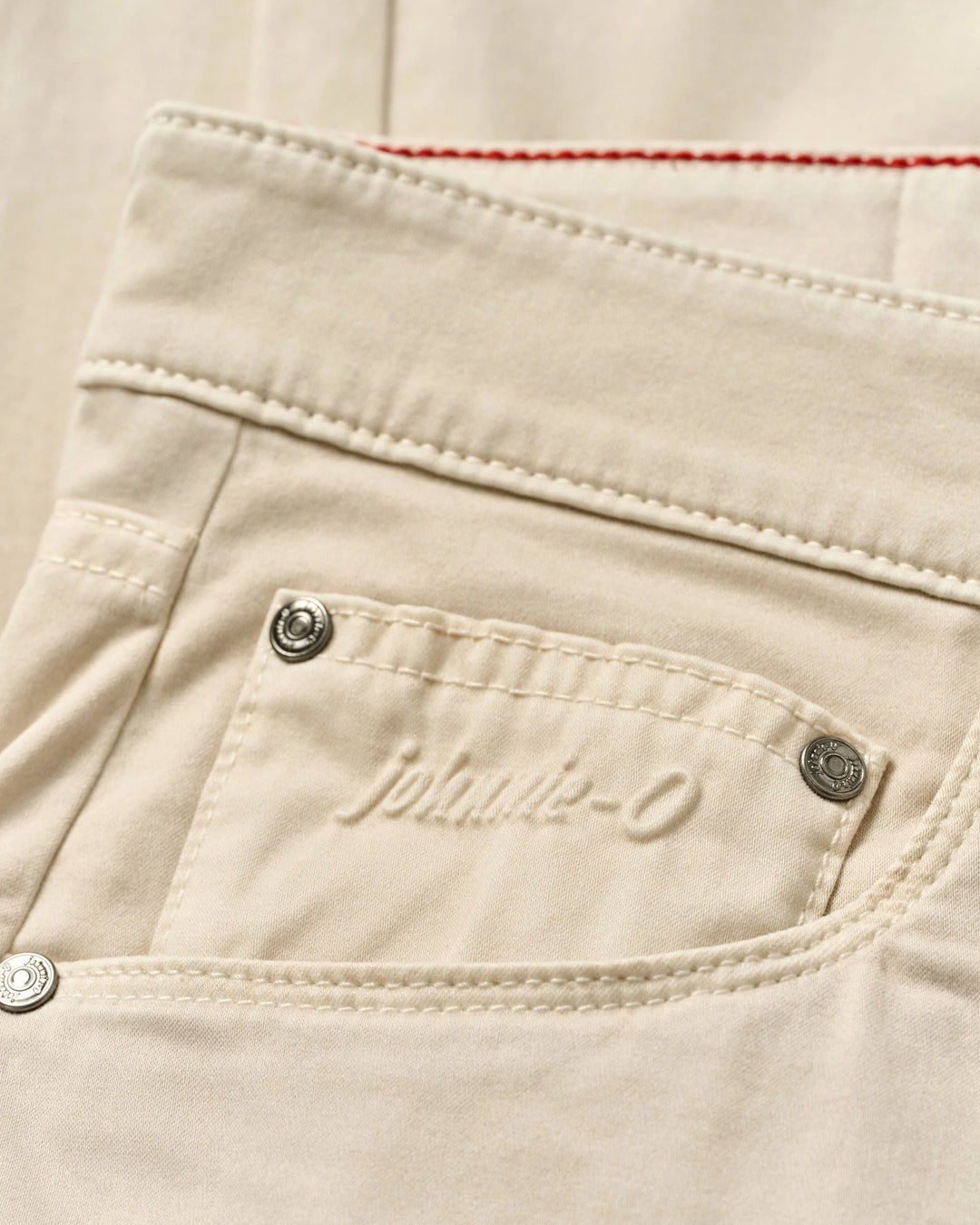 Carmel Sateen 5-Pocket Pants in Stone