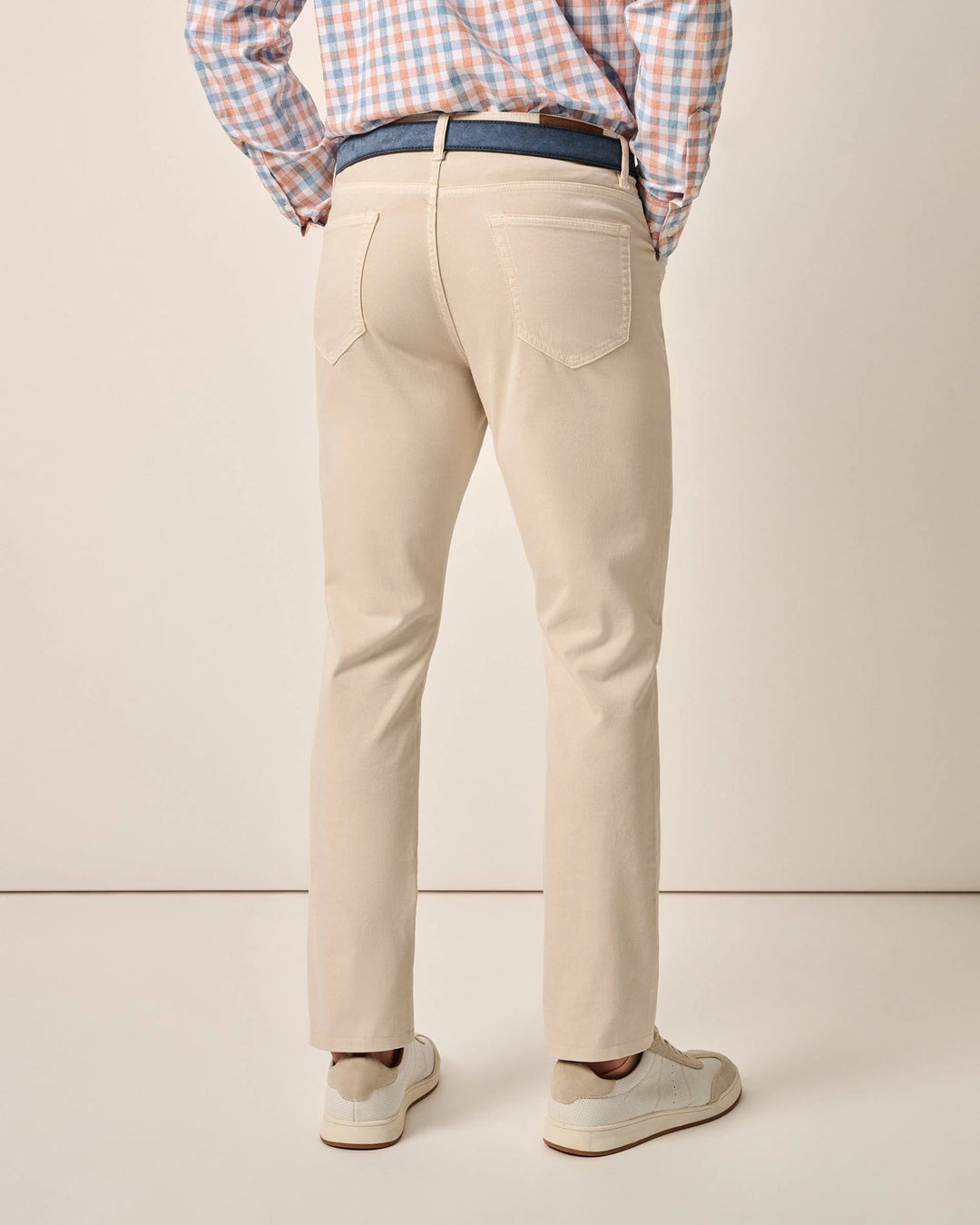 Carmel Sateen 5-Pocket Pants in Stone