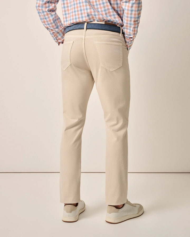Carmel Sateen 5-Pocket Pants in Stone
