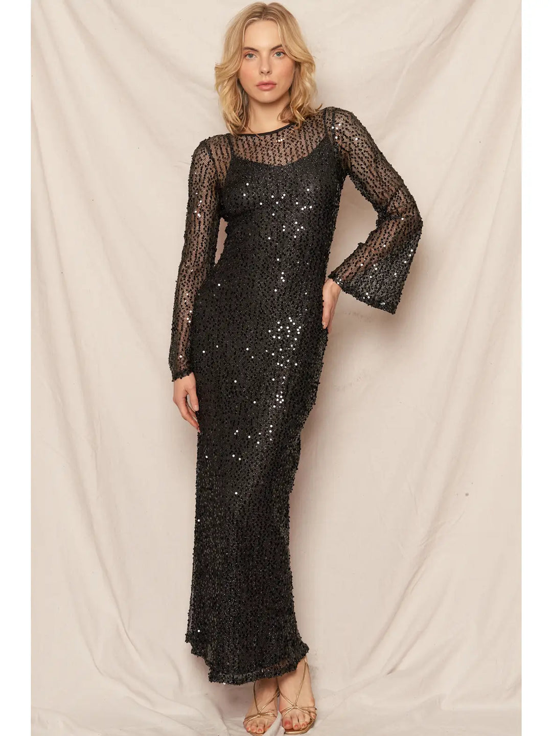 crystal dreams sequin dress - Black small crystal dreams sequin dress - Black small