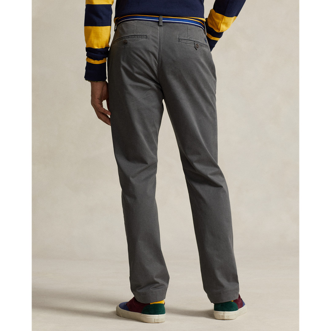 Charcoal Grey Bedford Cotton Stretch Twill Pant
