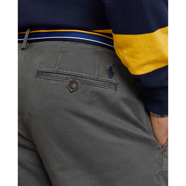 Charcoal Grey Bedford Cotton Stretch Twill Pant