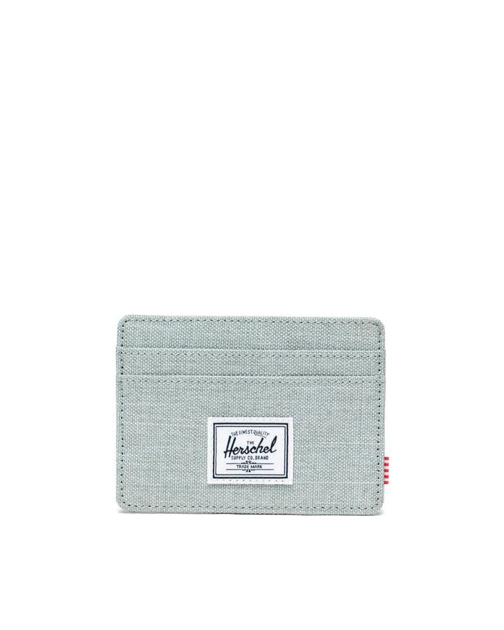 Charlie Cardholder Wallet in Iceberg Green Crosshatch