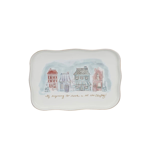 Christmas Village Platter Madison's Niche 