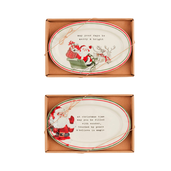 Classic Christmas Sentiment Plates Madison's Niche 