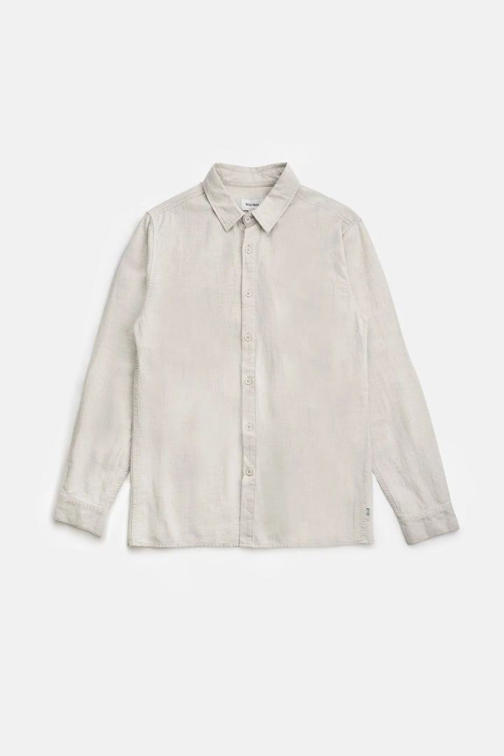 Classic Linen Long Sleeve Shirt in Sand