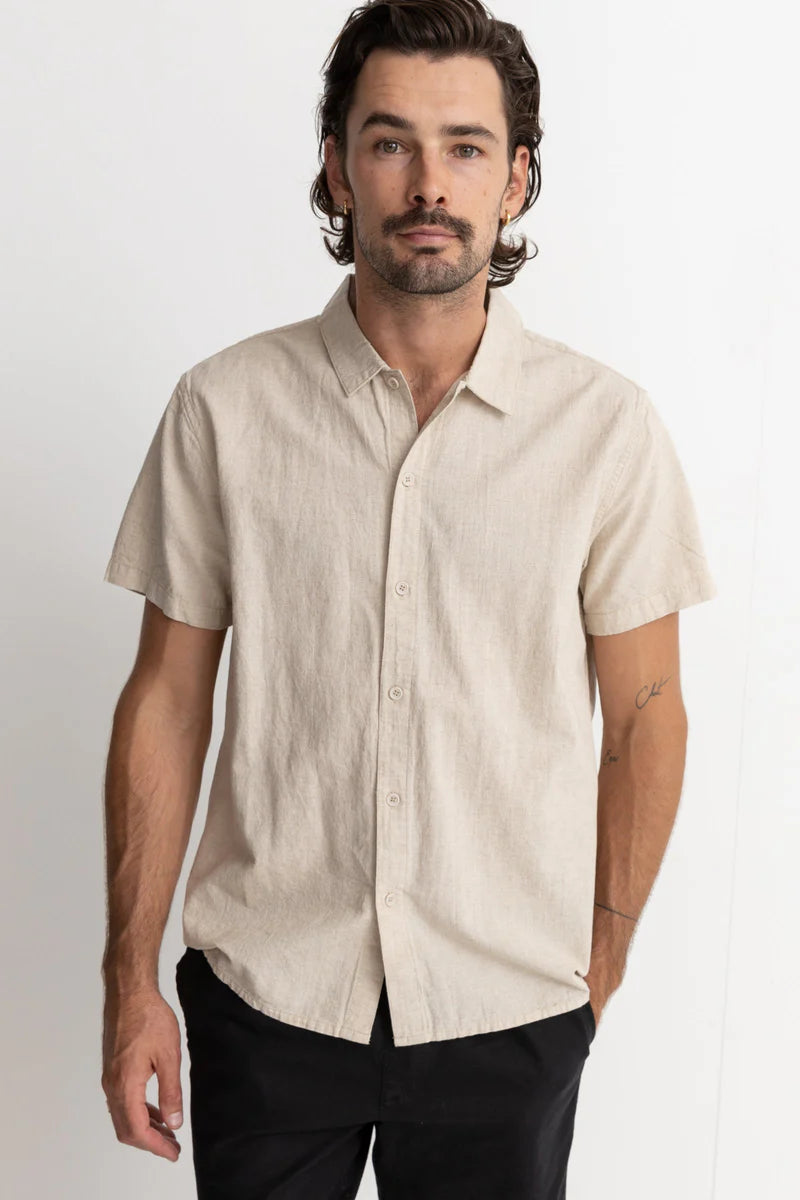 Classic Linen Shirt in Sand